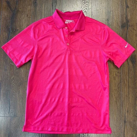 Nike Gold tour performance dri fit polo SZ MED - Picture 1 of 4
